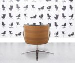 Refurbished Boss Design - Kruze Swivel Chair - Black Leather - Walnut Frame - Corporate Spec 2