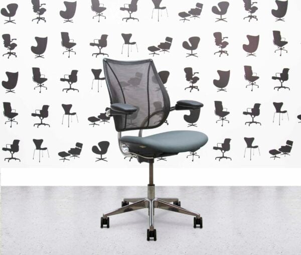 refurbished humanscale liberty task chair polished aluminium paseo seat