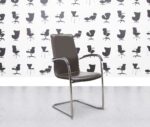 Kusch Co Ona Plaza Stacking Meeting Chair - Brown Leather4