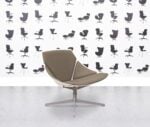 Fritz Hansen Space Lounge by Jehs+Laub - Light Grey Leather - Corporate Spec 3
