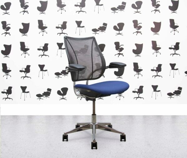 refurbished humanscale liberty task chair polished aluminium calypso seat (copy)