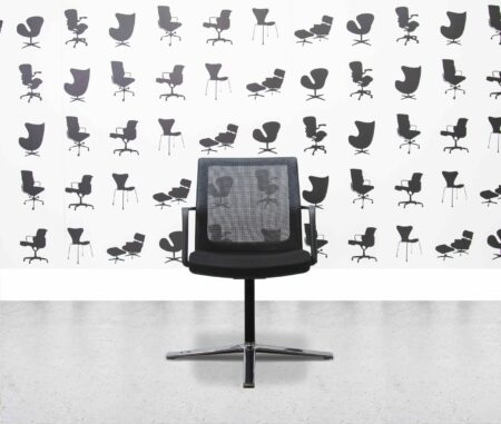 refurbished orangebox workday cfa conference armchair black mesh and seat
