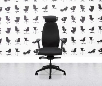 refurbished posturite positive plus with headrest black