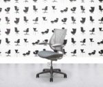 refurbished humanscale liberty task chair grey seat, frame and base