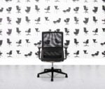 refurbished mobili nero task chair grey seat black mesh back