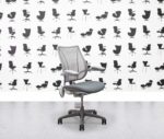 refurbished humanscale liberty task chair grey seat, frame and base