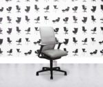 refurbished wilkhahn task chair at mesh grey mesh and leather seat