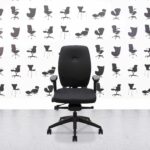 refurbished posturite homeworker plus ergonomic chair black