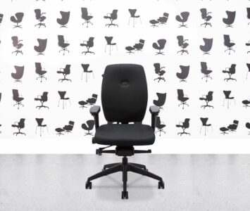 refurbished posturite homeworker plus ergonomic chair black