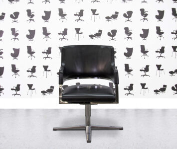 HOMEPAGE 14 refurbished brunner sempus chair black leather back and seat
