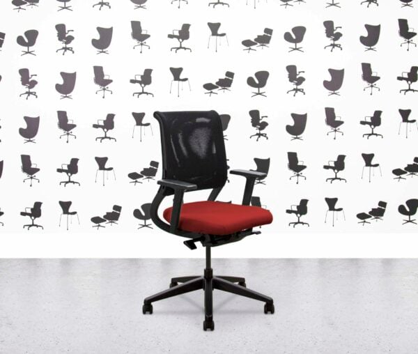 refurbished sedus netwin swivel chair black mesh back guyana