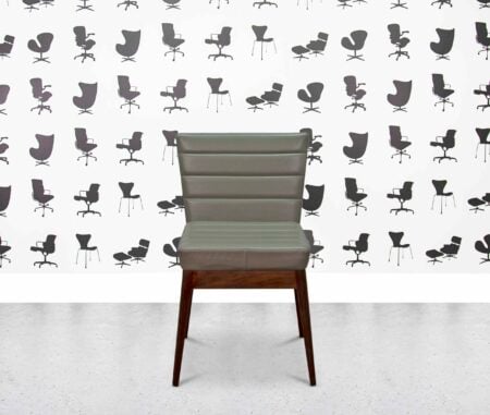 refurbished boss callisto dining chair grey leather