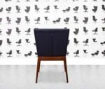 refurbished boss callisto dining chair blue leather