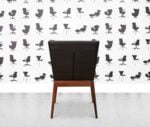 refurbished boss callisto dining chair dark brown leather