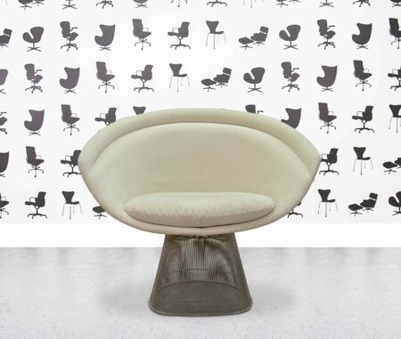 refurbished walter knoll platner lounge chair cream colour