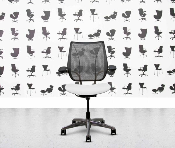 refurbished humanscale liberty task chair polished aluminium autumn tan leather (copy)