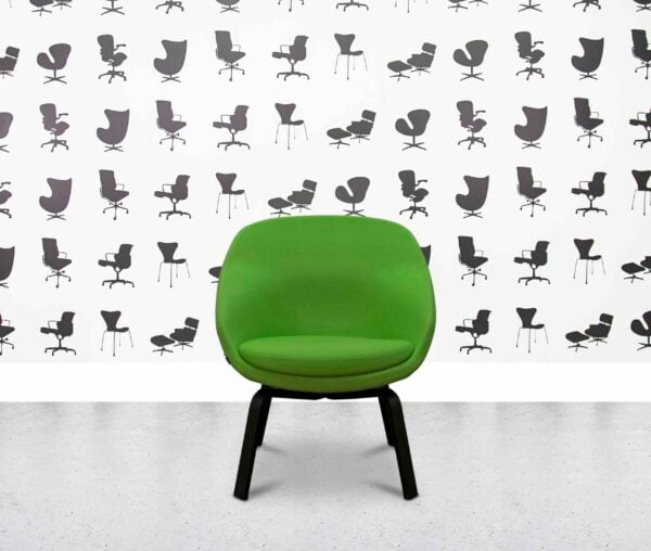 refurbished materia pax lounge chair pear green