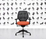 refurbished orangebox ara black mesh back and frame no lumbar olympic