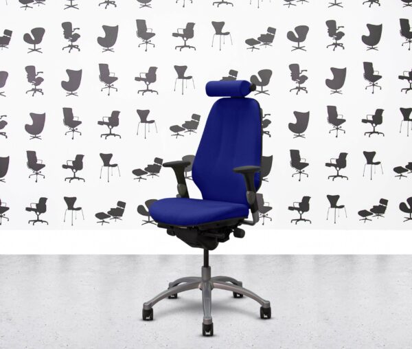 refurbished rh logic 400 chair high back with headrest ocean