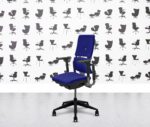refurbished steelcase please v2 3d arms black frame ocean