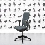 refurbished steelcase please v2 3d arms black frame paseo