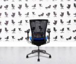 refurbished techo sidiz t50 task chair with lumbar bluebell
