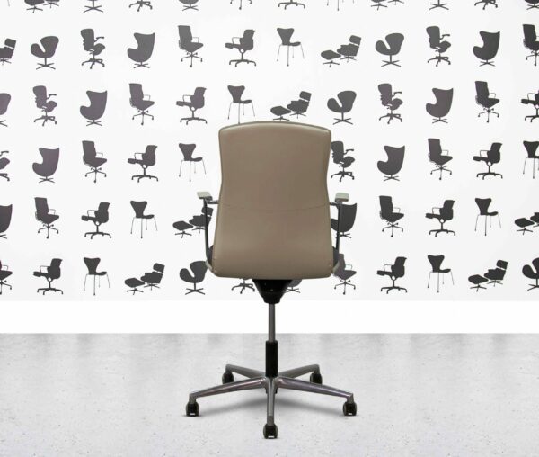 refurbished codutti genesis soft chair s/273go black leather