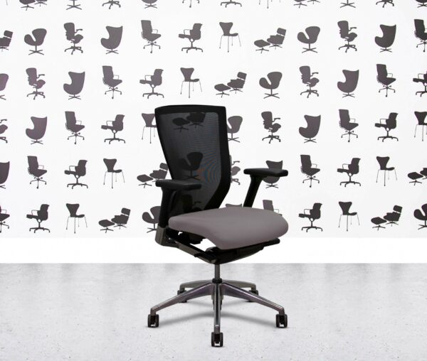 refurbished techo sidiz t50 task chair no lumbar blizzard