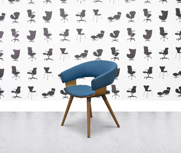 refurbished allermuir mollie a685 blue fabric