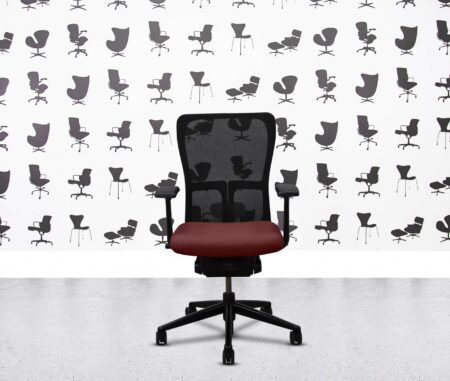 refurbished haworth zody desk chair black frame fixed arms costa (copy)