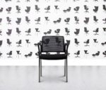 refurbished boss designs mars armchair black fabric