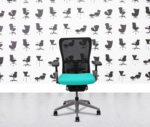 refurbished haworth zody desk chair full spec painted frame 4d arms campeche