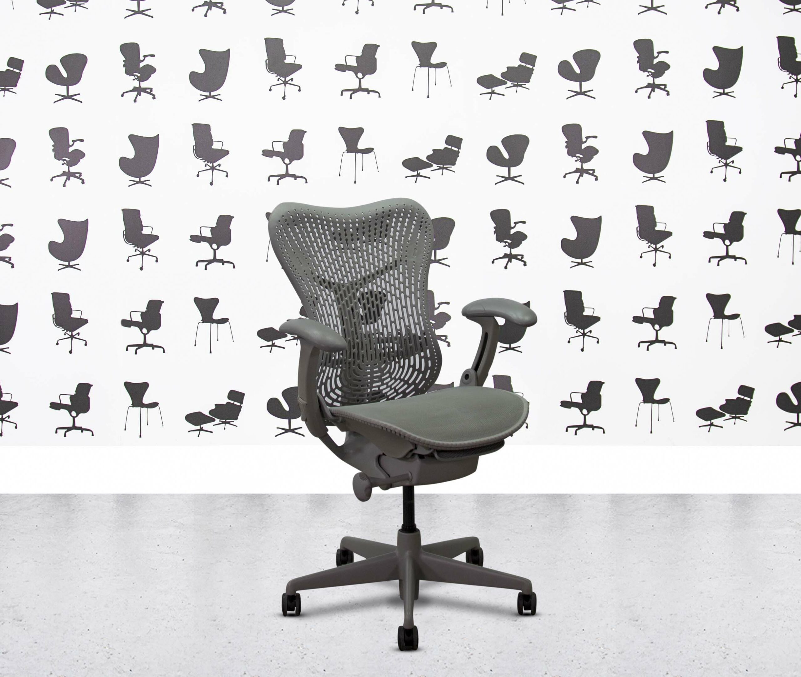 refurbished herman miller classic mirra full spec 4d all grey refurbished herman miller classic mirra full spec 4d all grey