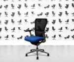 refurbished haworth zody desk chair polished aluminium fixed arms curacao