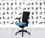 refurbished haworth zody desk chair black frame 2d arms montserrat