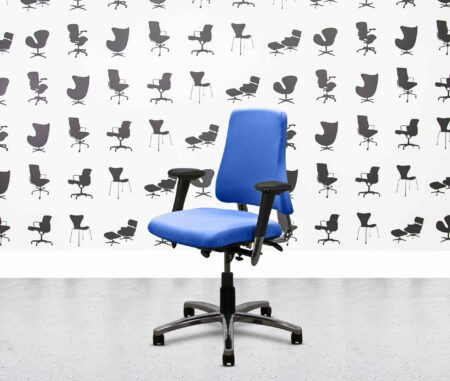 refurbished bma axia 2.2 polished aluminum medium back office chair apple seat (copy)