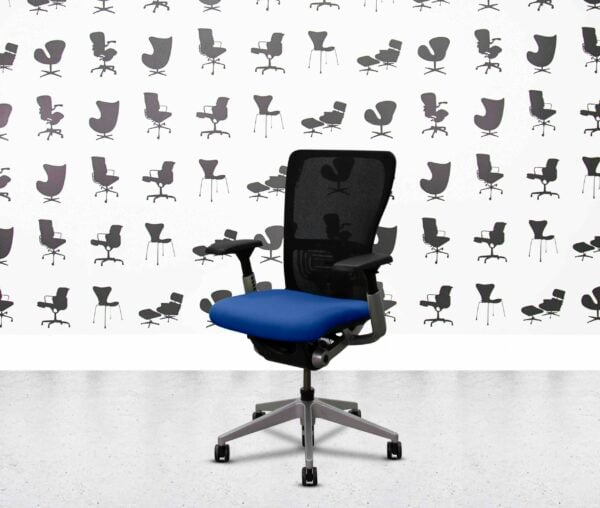 refurbished haworth zody desk chair full spec painted frame 4d arms curacao
