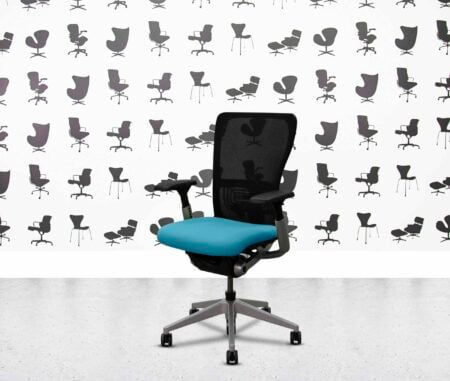 refurbished haworth zody desk chair full spec painted frame 4d arms montserrat