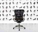 refurbished haworth zody desk chair polished aluminium fixed arms guyana