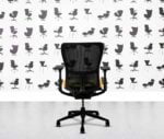refurbished haworth zody desk chair black frame 2d arms solano