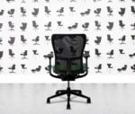 refurbished haworth zody desk chair black frame fixed arms taboo