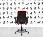 refurbished bma axia 2.2 polished aluminum medium back office chair guyana seat
