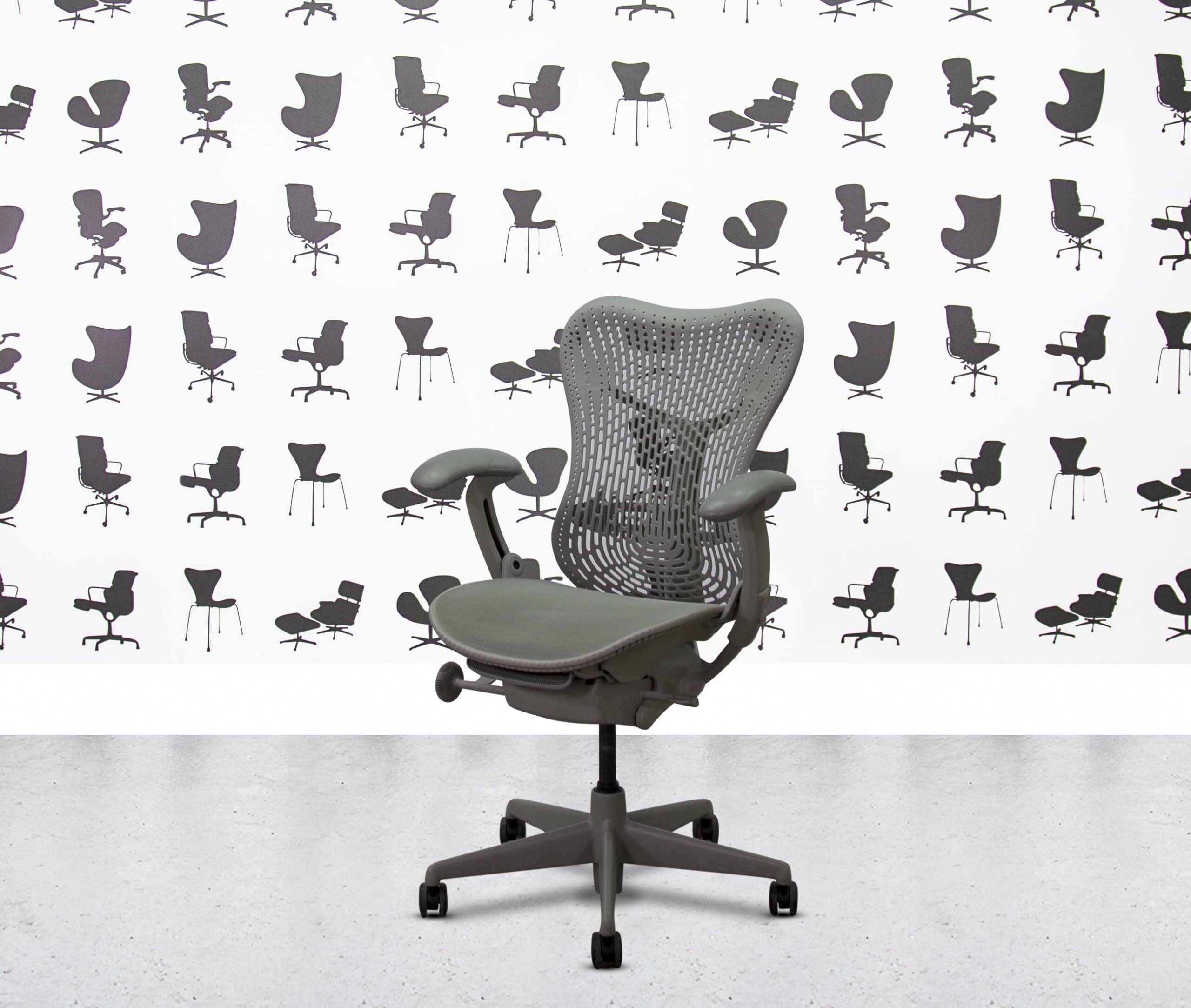 refurbished herman miller classic mirra full spec 4d all grey refurbished herman miller classic mirra full spec 4d all grey
