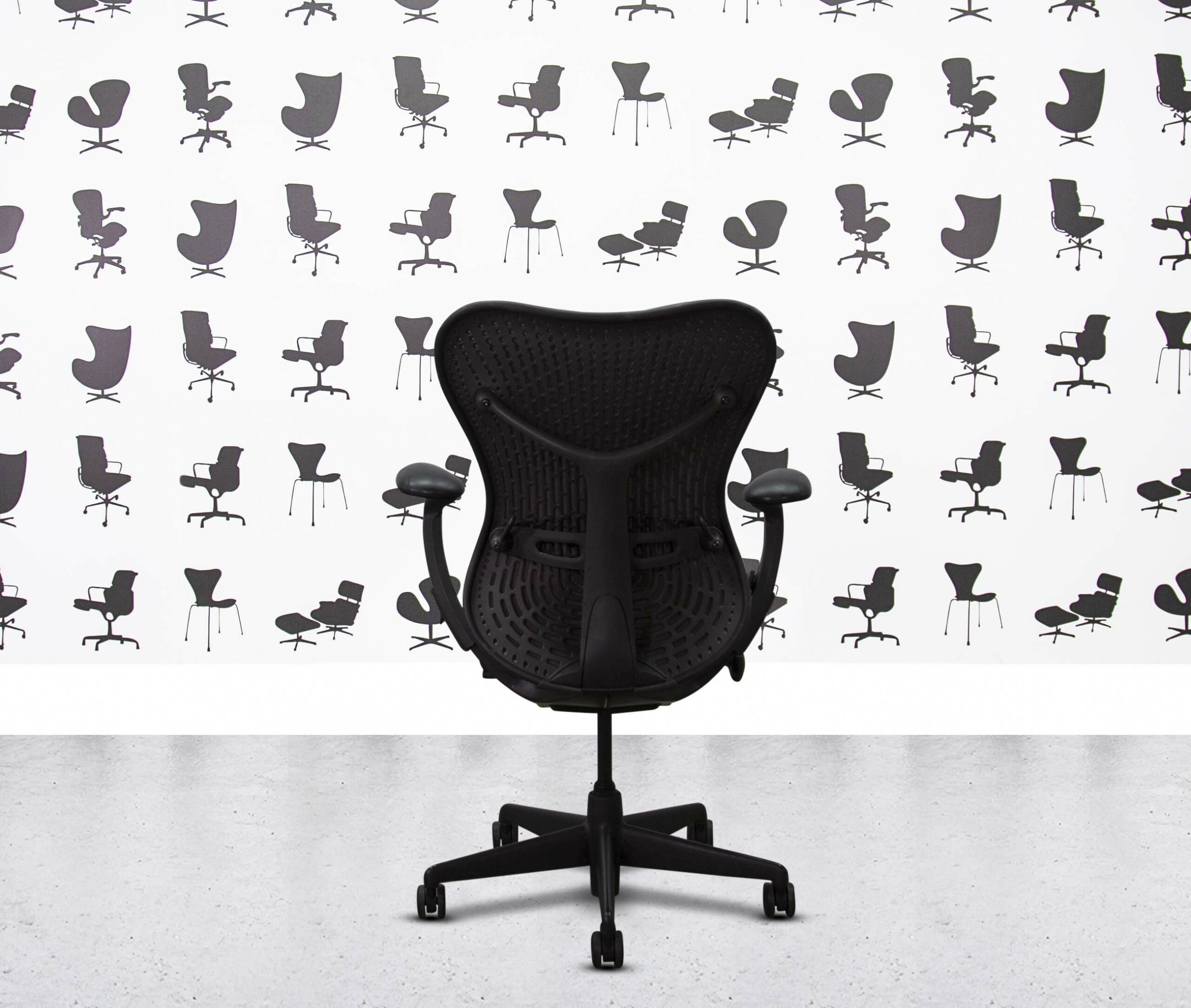refurbished herman miller classic mirra full spec grey mesh back brown seat refurbished herman miller classic mirra full spec grey mesh back brown seat