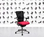 refurbished haworth zody desk chair polished aluminium fixed arms belize