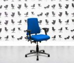 refurbished bma axia 2.2 polished aluminum medium back office chair scuba seat