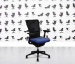 refurbished haworth zody desk chair black frame 2d arms costa