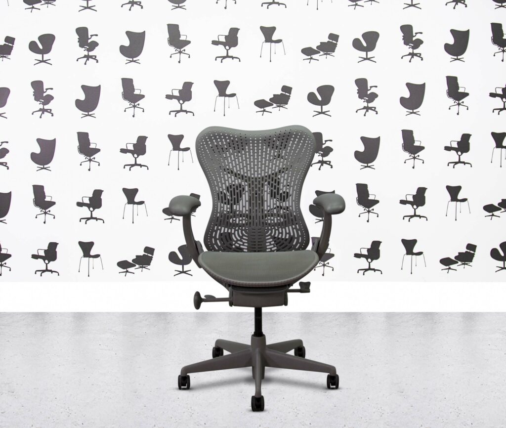 refurbished herman miller classic mirra full spec 4d all grey