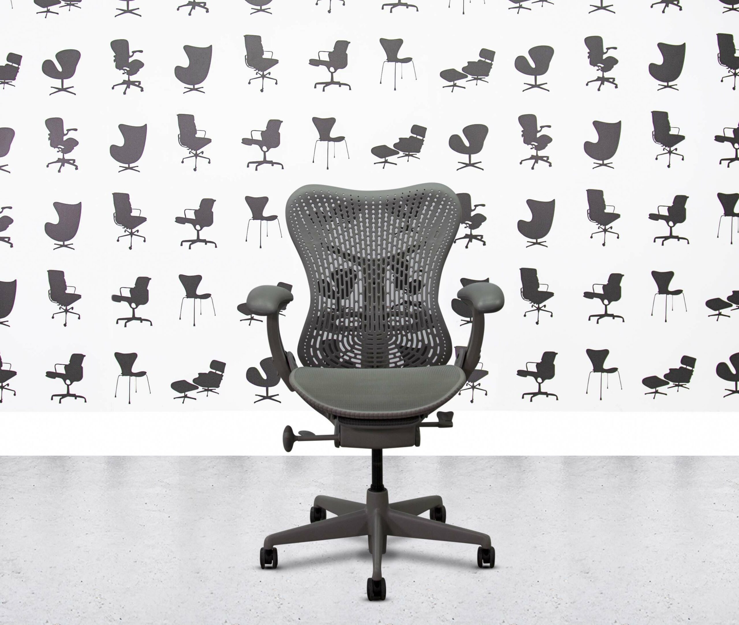 refurbished herman miller classic mirra full spec 4d all grey refurbished herman miller classic mirra full spec 4d all grey