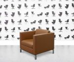 refurbished walter knoll foster 500 armchair tan leather